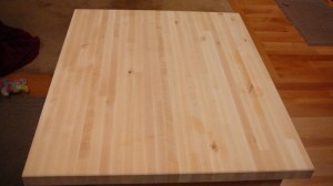 Kitchen Island unfinished