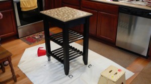 Kitchen Island unfinished finished side
